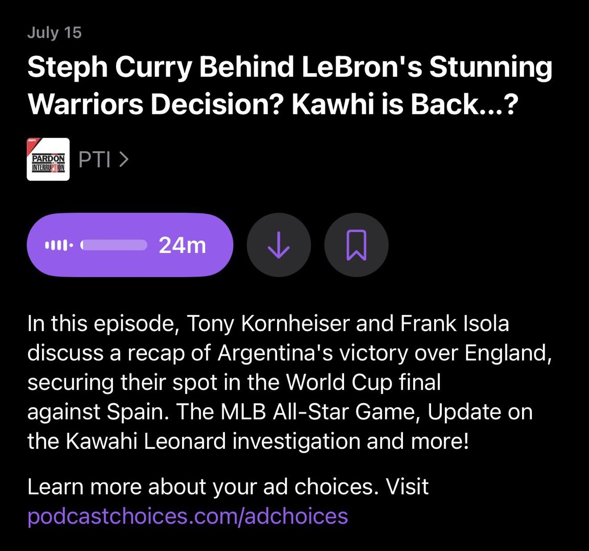 热火官方误操作 ESPN播客标题再掀詹姆斯交易传闻 热火官方误操作 ESPN播客标题再掀詹姆斯交易传闻